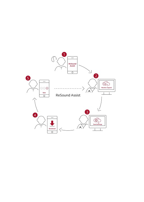 Assist 5 step infographic